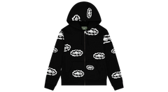 Corteiz x Denim Tears Island Wreath Zip Hoodie Black