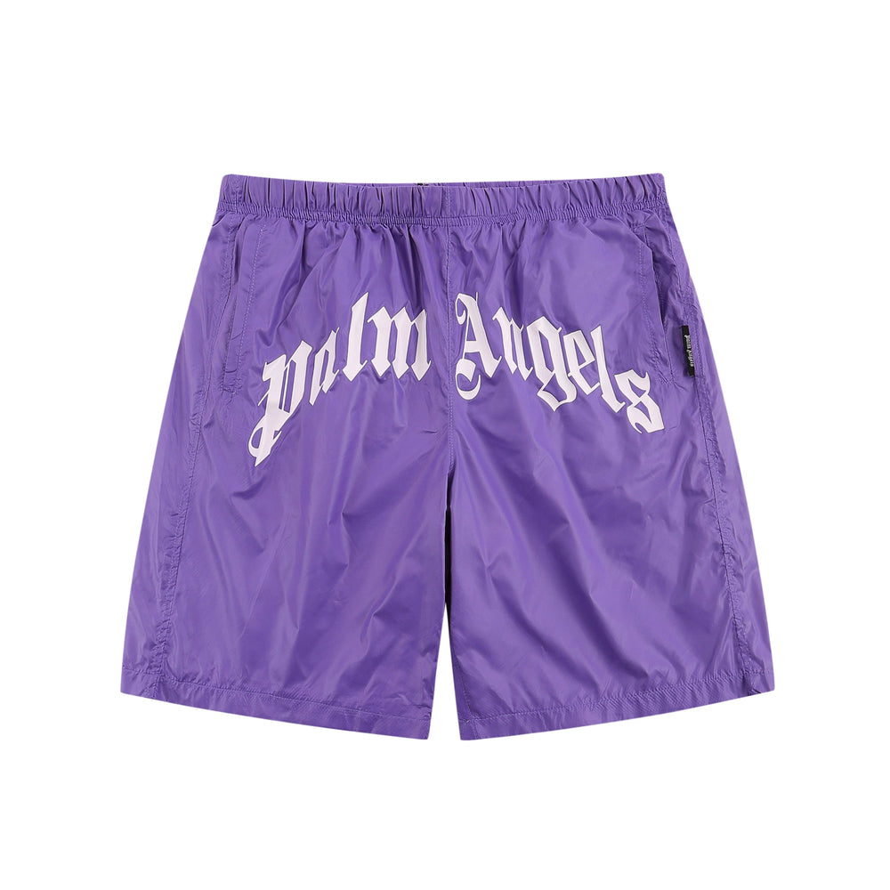 Palm Angel quick drying fabric Angels letter print men's and women's summer thin shorts casual five quarter pants (2)