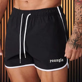 YOONGLA's new men's quick drying sports shorts, fitness three part thin, casual breathable marathon training pants