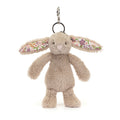 Jellycat Bag Charm Blossom Beige Bunny 'Petal' 18cm