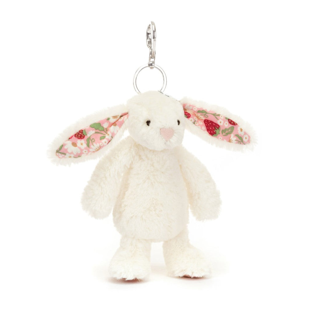 Jellycat Bashful Blossom Cream Bunny 'Berry' Bag Charm