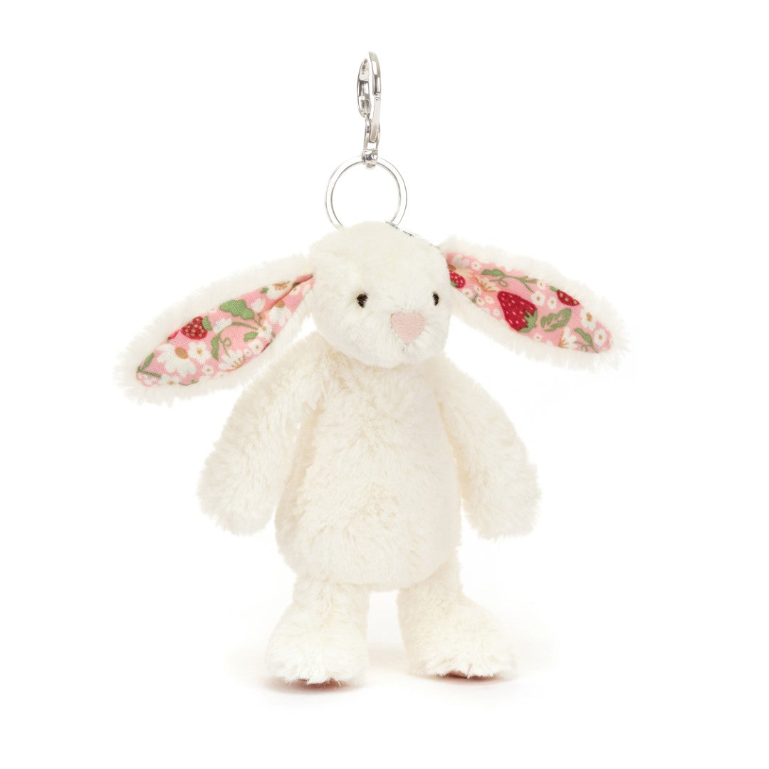 Jellycat Bashful Blossom Cream Bunny 'Berry' Bag Charm