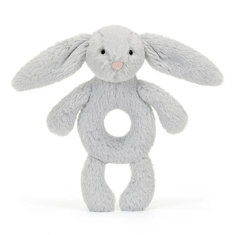 Jellycat Bashful Silver Bunny Ring Rattle