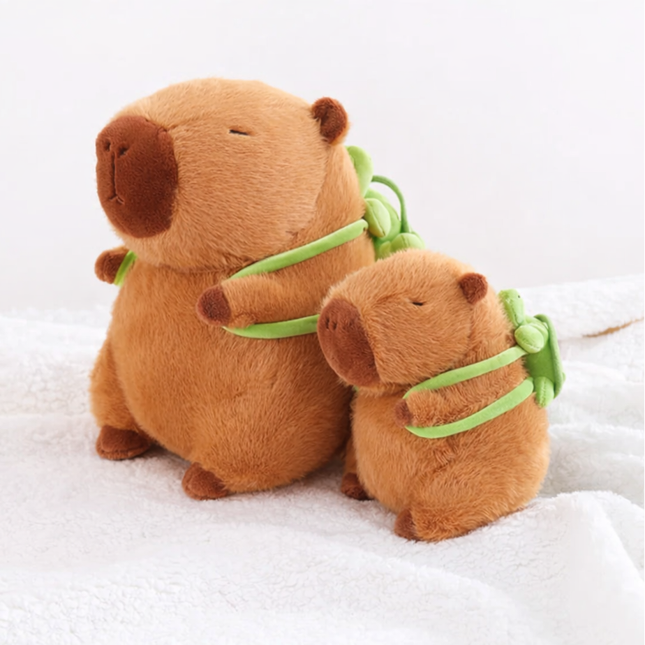 The Adorable Capybara Turtle Back Pack Plushies