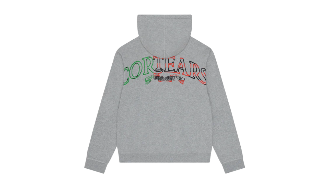 Corteiz x Denim Tears 'Cortears' Royale Zip Hoodie Grey
