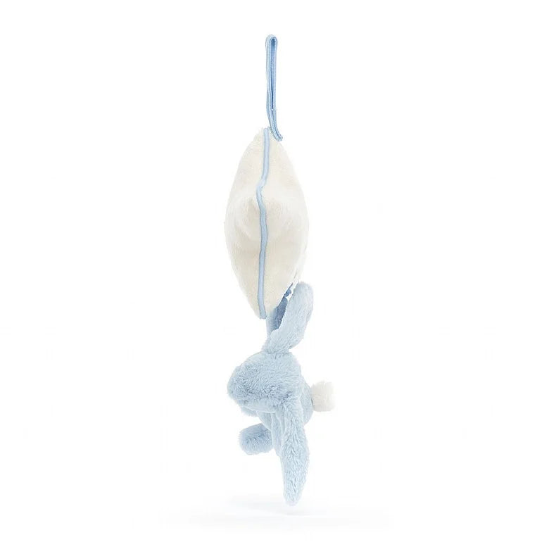 Jellycat Bashful Blue Bunny Musical Pull