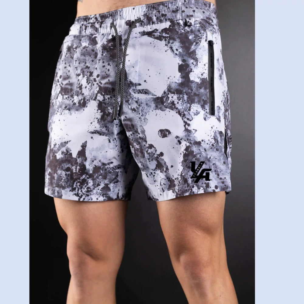 Youngla Summer Men's Sports Shorts Summer Outdoor Beach Shorts Knee High Running Speed Dry Fitness Shorts