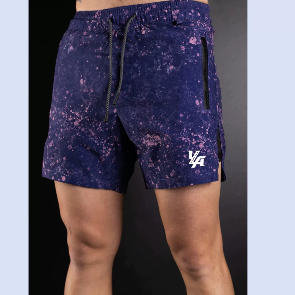 Youngla Summer Men's Sports Shorts Summer Outdoor Beach Shorts Knee High Running Speed Dry Fitness Shorts