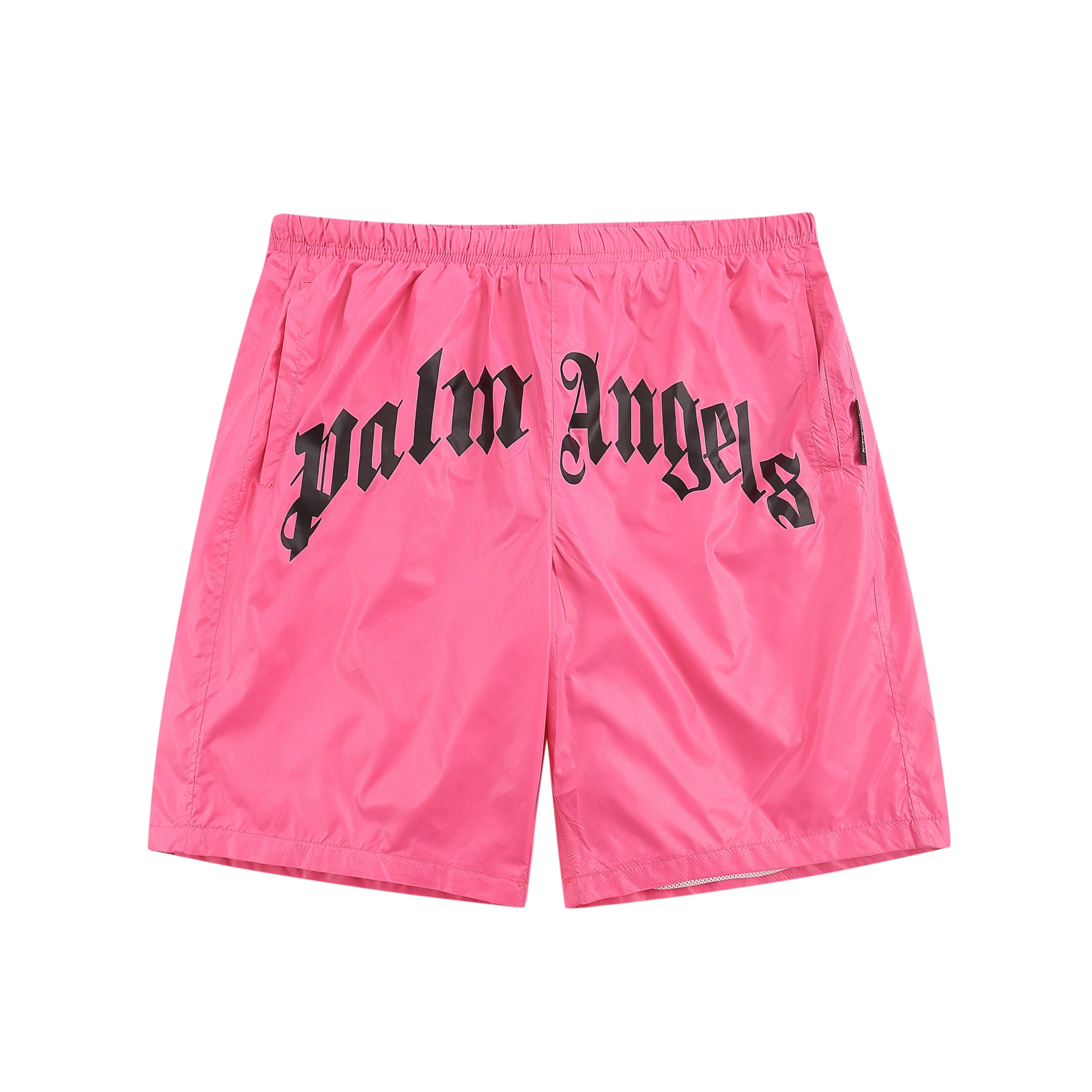 Palm Angel quick drying fabric Angels letter print men's and women's summer thin shorts casual five quarter pants (3)