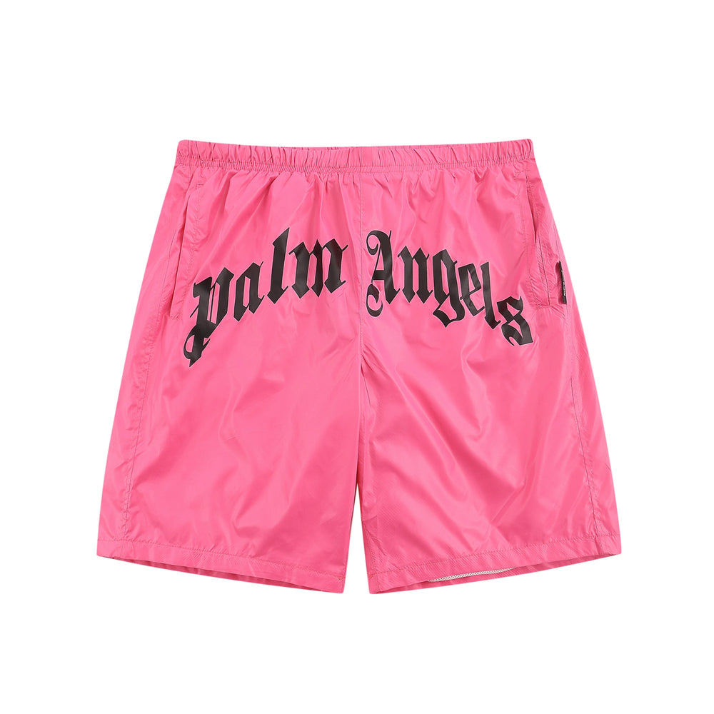 Palm Angel quick drying fabric Angels letter print men's and women's summer thin shorts casual five quarter pants (3)