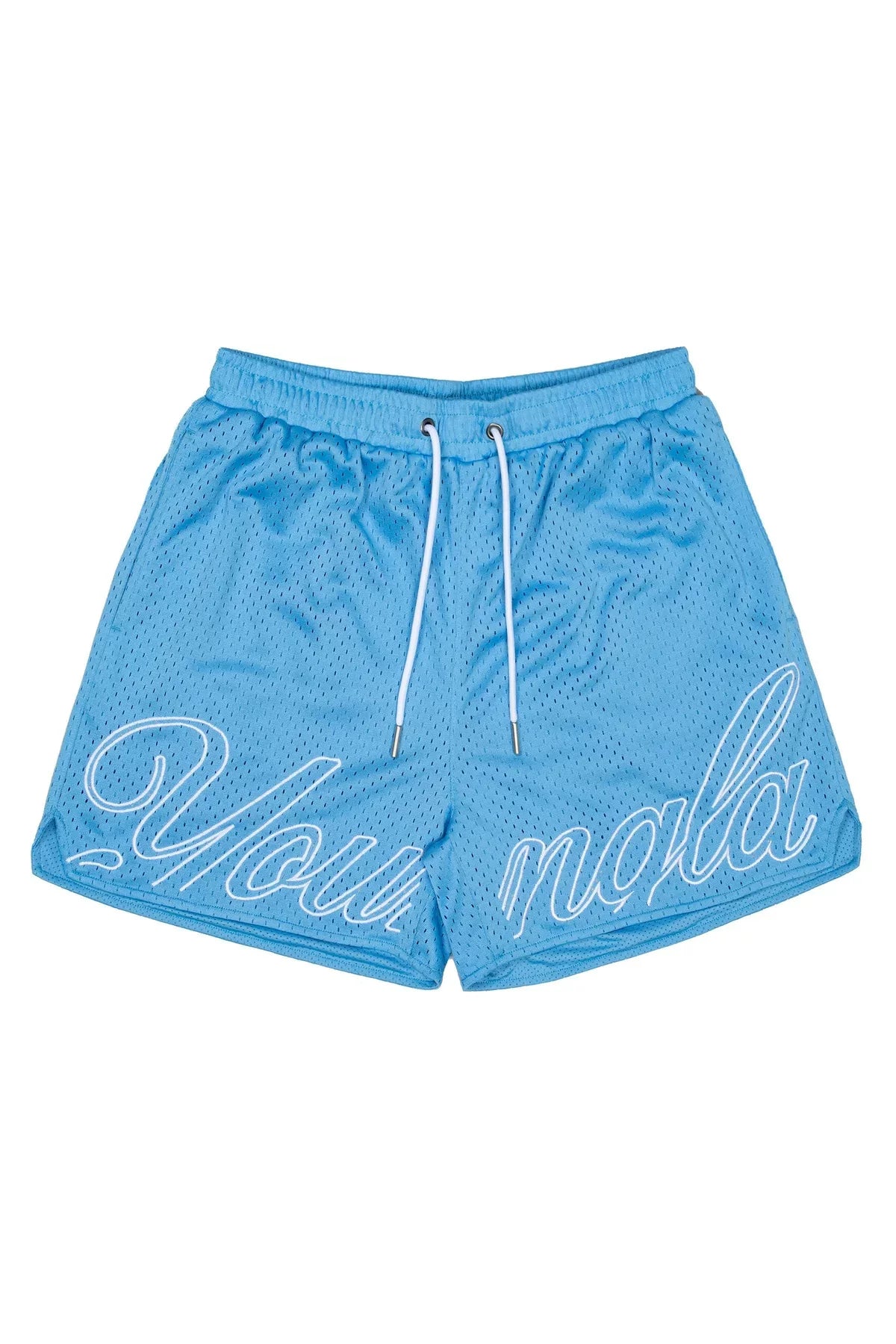 YOUNG LA Mesh Summer Shorts Men's Sports Fitness Leisure Beach Shorts Outdoor Running Training Quarters