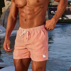 YONGLA American men's shorts for jogging, fitness, quick drying, breathable, casual beach shorts, 4-point shorts