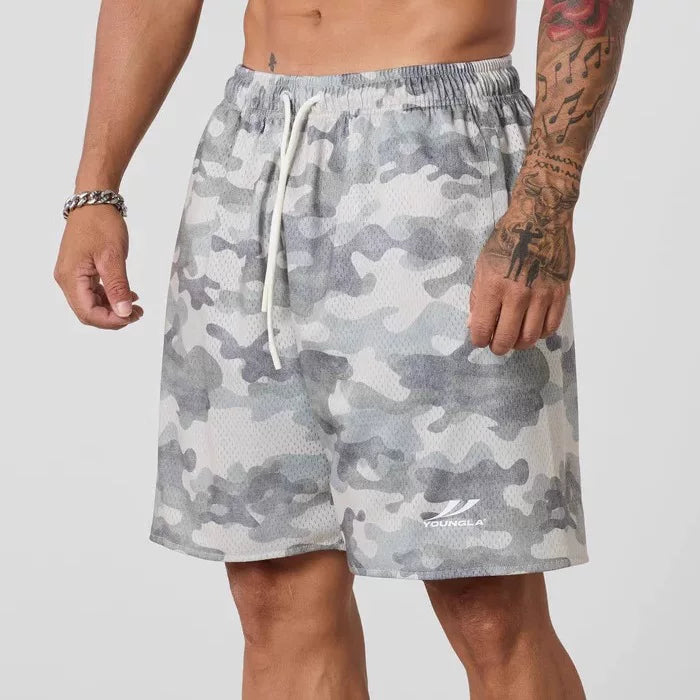YOONGLA Summer New Men's 3D Full Print Shorts, Jogger Sports Fitness Quick Drying Breathable Training Beach Pants