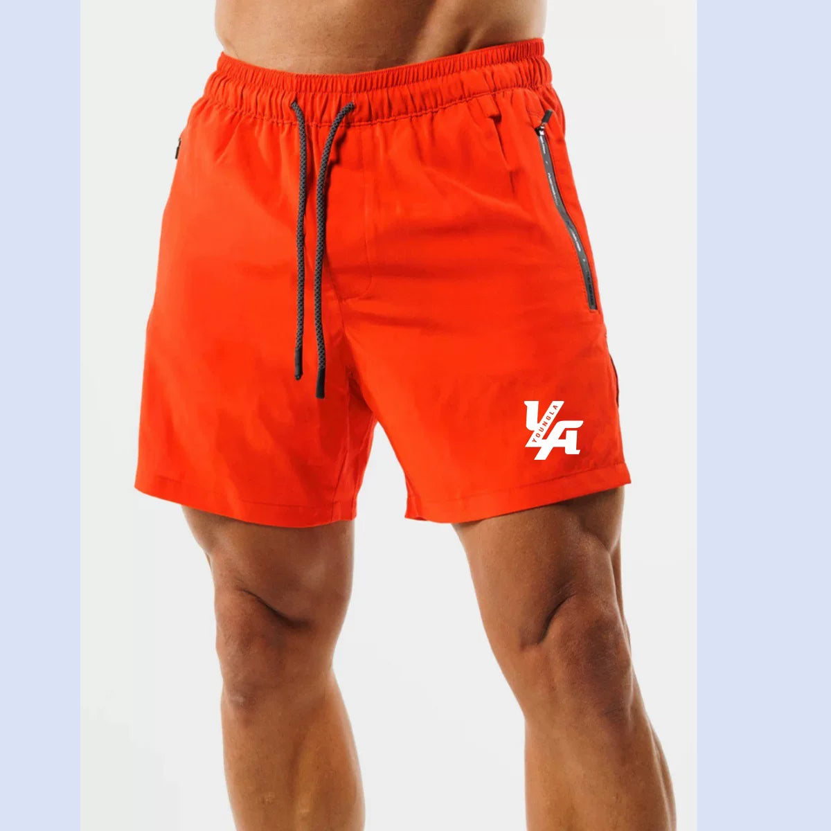 Youngla Summer Men's Sports Shorts Summer Outdoor Beach Shorts Knee High Running Speed Dry Fitness Shorts