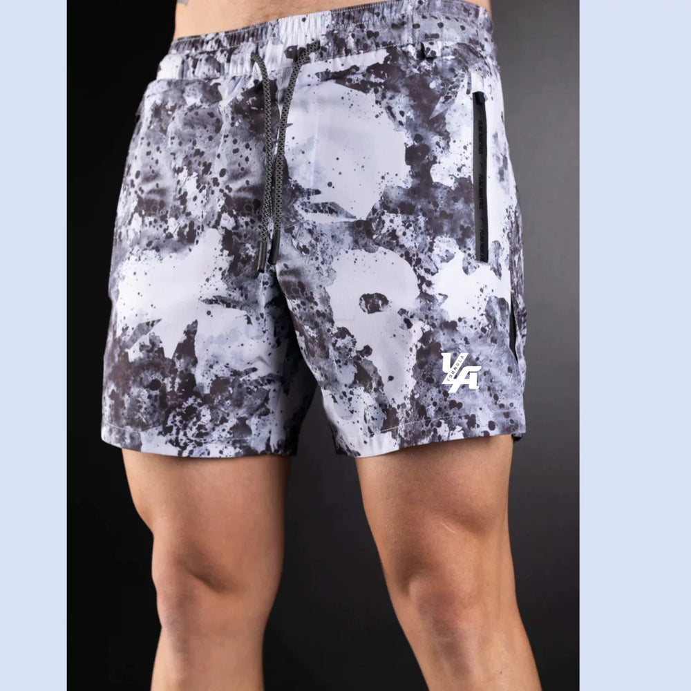 Youngla Summer Men's Sports Shorts Summer Outdoor Beach Shorts Knee High Running Speed Dry Fitness Shorts