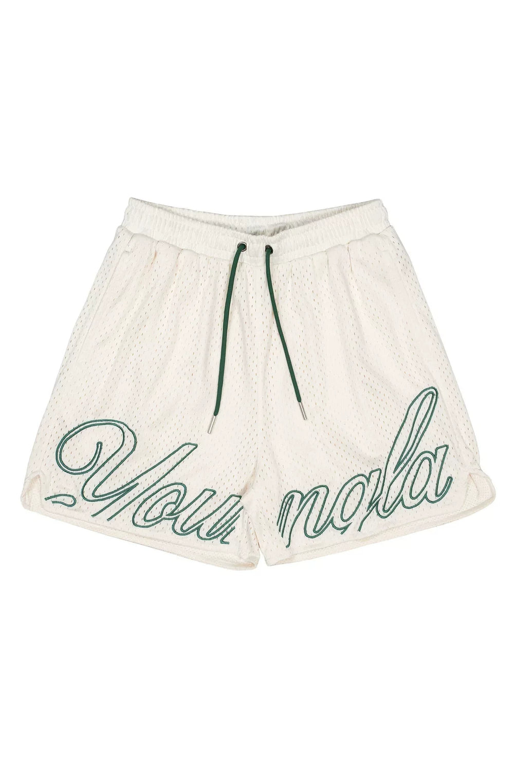 YOUNG LA Mesh Summer Shorts Men's Sports Fitness Leisure Beach Shorts Outdoor Running Training Quarters