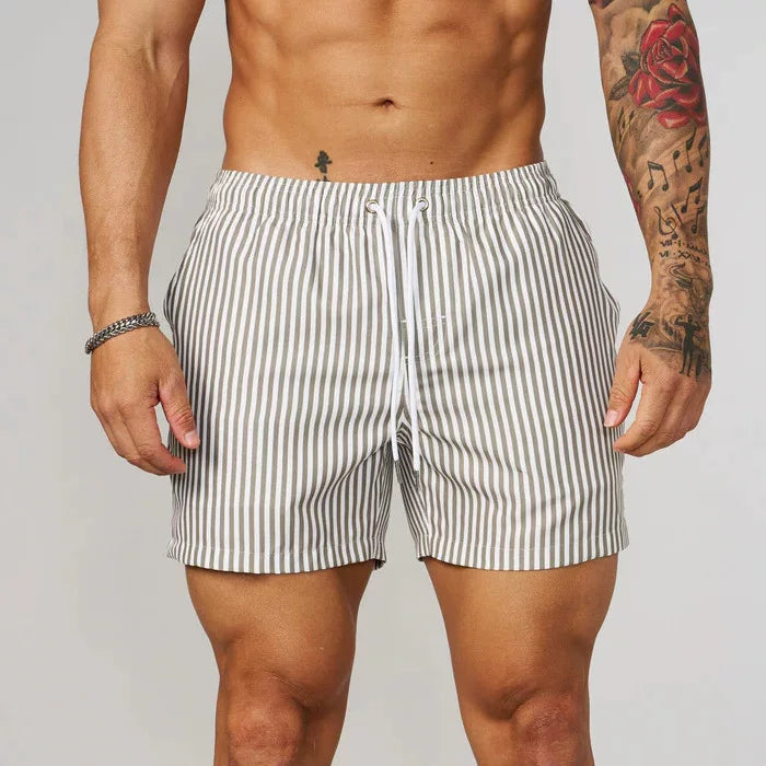YONGLA American men's shorts for jogging, fitness, quick drying, breathable, casual beach shorts, 4-point shorts