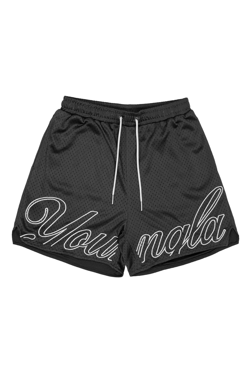YOUNG LA Mesh Summer Shorts Men's Sports Fitness Leisure Beach Shorts Outdoor Running Training Quarters