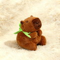 Capybara with Turtle Backpack Plush Airpods Case