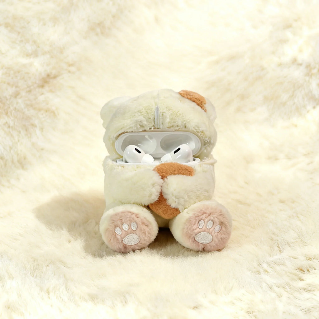 Cute Bunny Plush Airpods Case