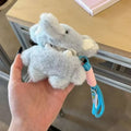Fluffy Elephant Plush Airpods Case