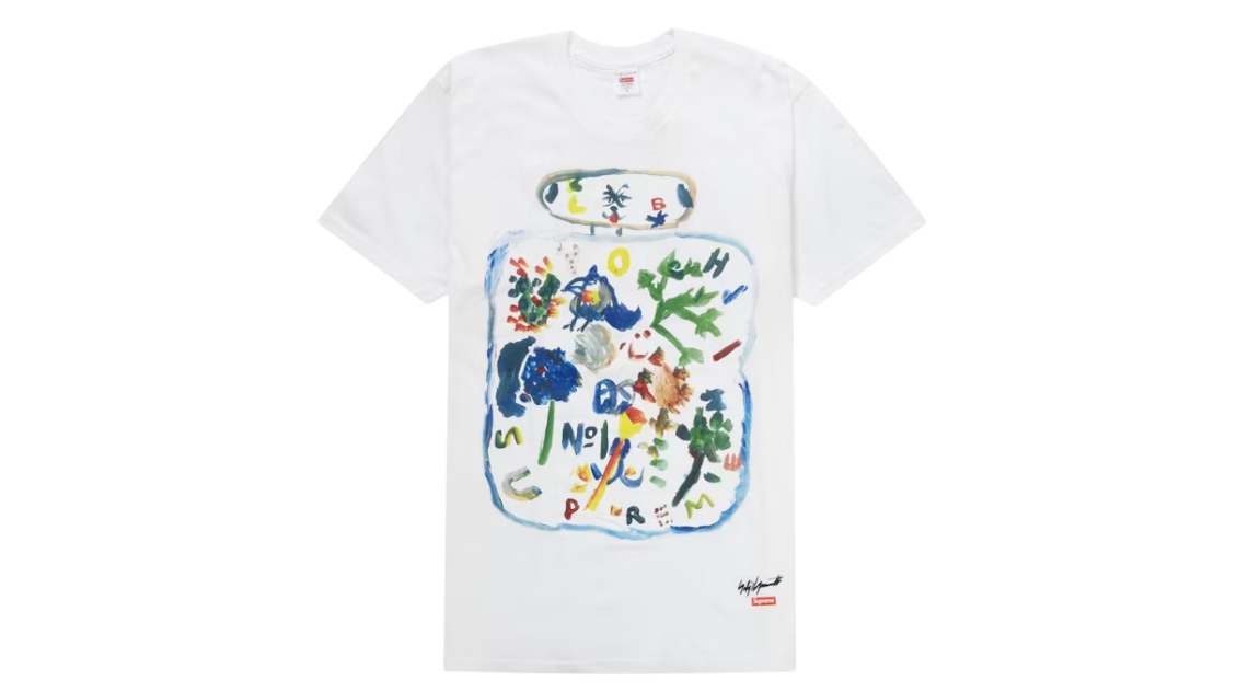 Supreme Yohji Yamamoto Paint Tee White (FW22) (P)