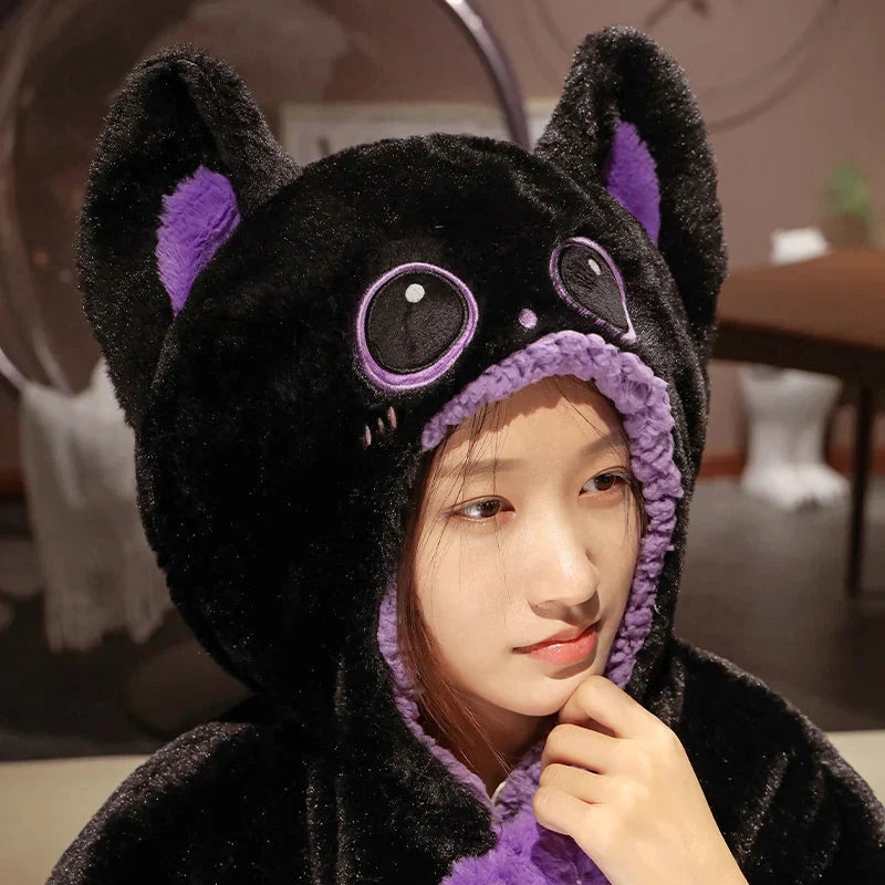 Fluffy Capybara Cloak Hooded Blanket Cape