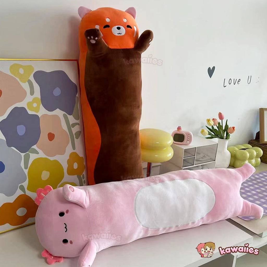 Kawaiies® Long Snuggly Chai Red Panda Axolotl Capybara Plushies