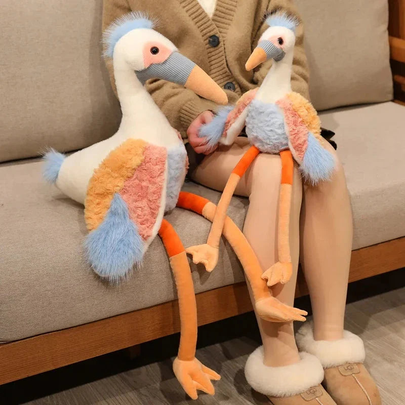 Peaches the Fluffy Crane Plush