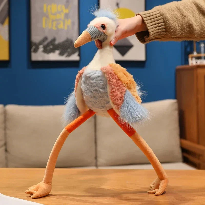 Peaches the Fluffy Crane Plush