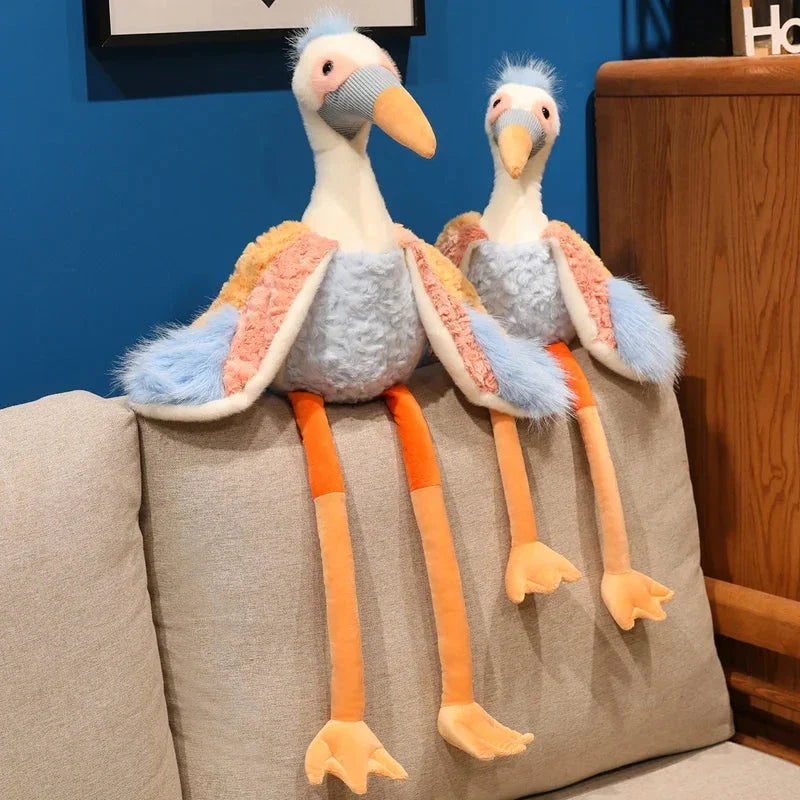 Peaches the Fluffy Crane Plush