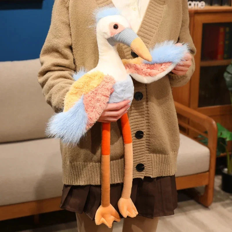 Peaches the Fluffy Crane Plush